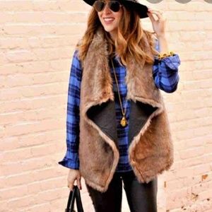 EUC XXL Mossimo Co. Reversible Fur Vest